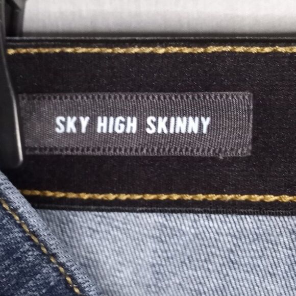 Torrid Premium Women's Size 22R Sky High Skinny Dark Wash Denim Jeans - Picture 8 of 10